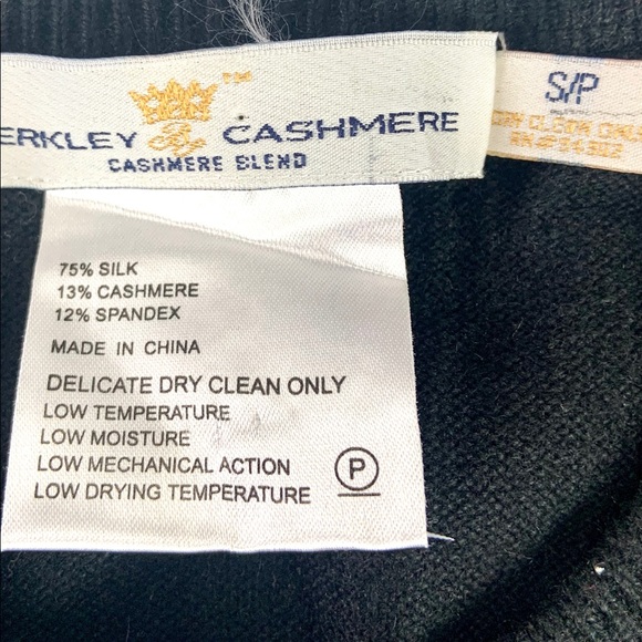 💥SALE💥 Berkeley Cashmere Black Beated Sz S P - Picture 3 of 15